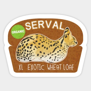 Serval Loaf Sticker